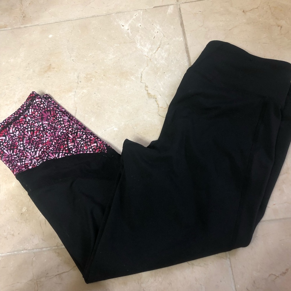 Gaiam crop yoga leggings pants M Medium